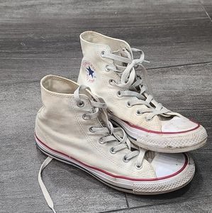 White Converse High tops